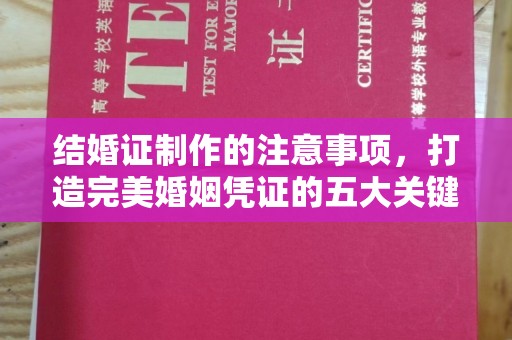 塔河结婚证制作的注意事项，打造完美婚姻凭证的五大关键点