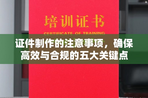 塔河证件制作的注意事项，确保高效与合规的五大关键点