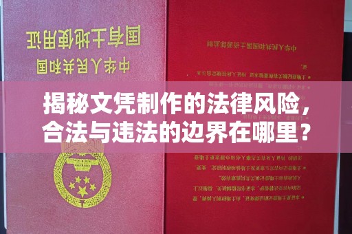 塔河揭秘文凭制作的法律风险，合法与违法的边界在哪里？