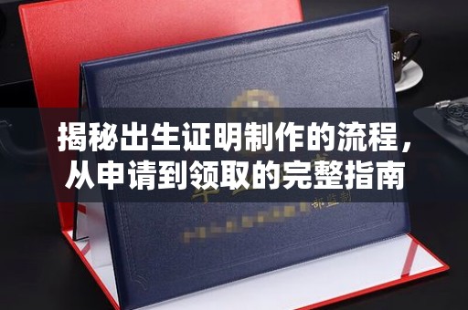 塔河揭秘出生证明制作的流程，从申请到领取的完整指南