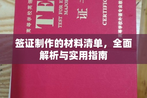 塔河签证制作的材料清单，全面解析与实用指南