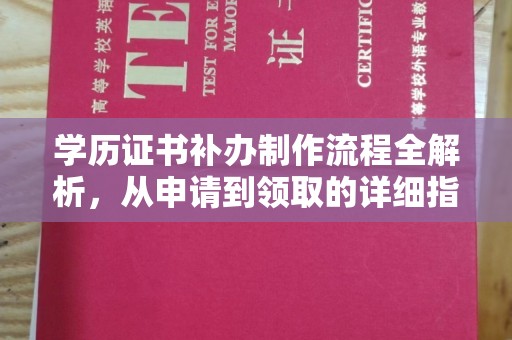 塔河学历证书补办制作流程全解析，从申请到领取的详细指南